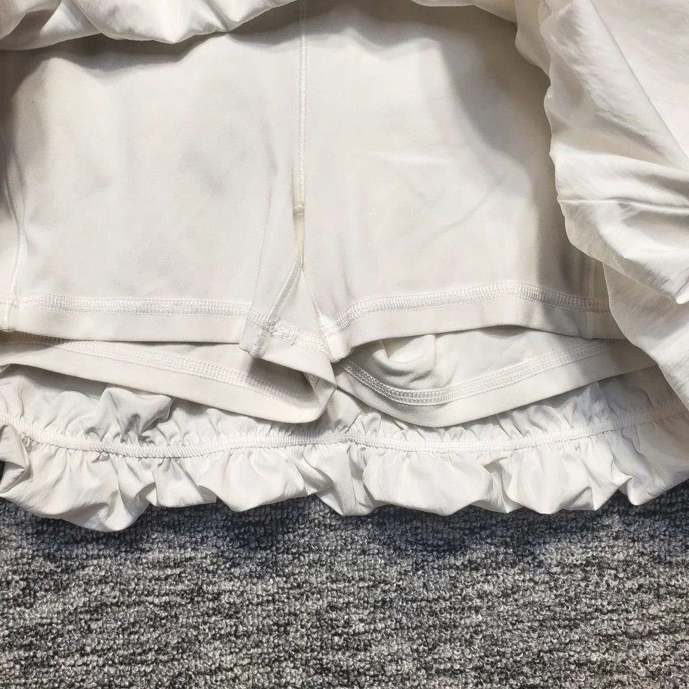 OFFLINE by Aerie Real Me Bubble Skort Women M White High Waisted Tennis kirt